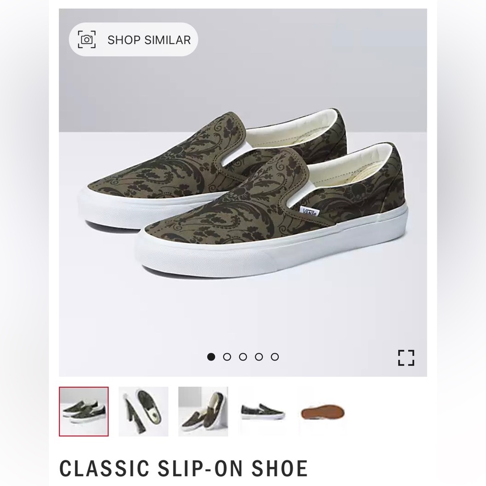 Skull Tapestry Slip On Vans